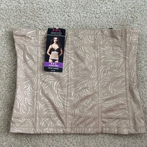 NWT Maidenform waist nipper ultra firm shapewear beige size Large